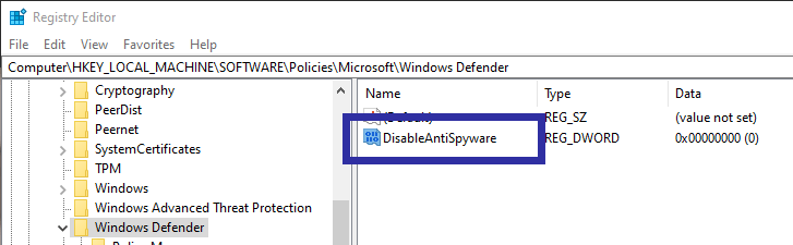 Desativar o Windows Defender 11