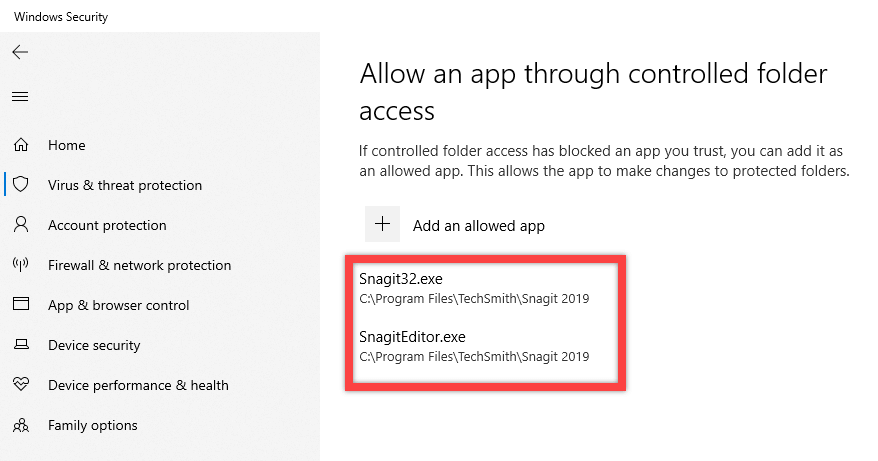 Windows 10 Fidye Yazılımı Koruması - Uygulama son listeden eklendi