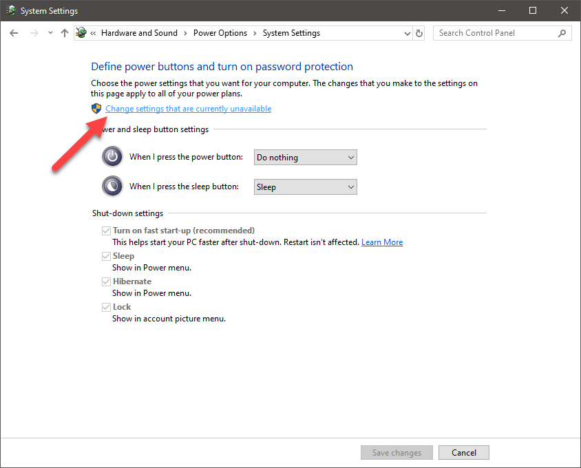 Opzione di sospensione del menu Start di Windows 10 - 03 - ottieni i diritti di amministratore