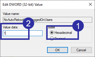 09 stop automatyczne ponowne uruchamianie systemu Windows 10