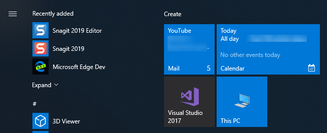 Tietokoneeni Käynnistä-valikossa 04